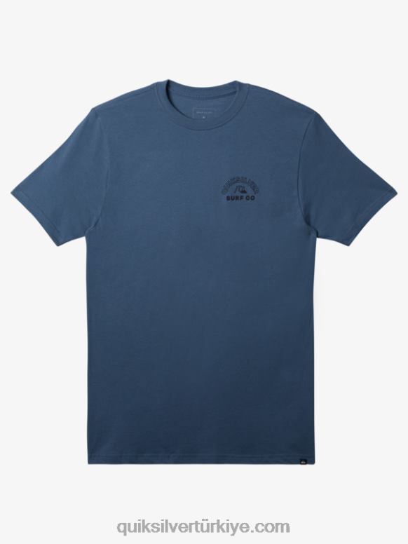 Quiksilver erkekler zamansız spin tişört 226FP105 Bering Denizi