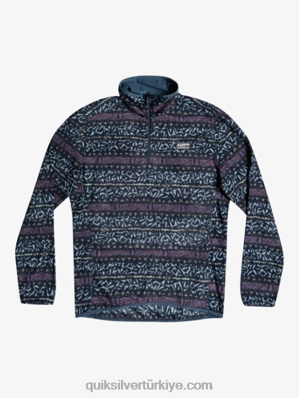 Quiksilver erkekler aker çeyrek polar kazak 226FP1878 tozlu orkide kuzey kanalı