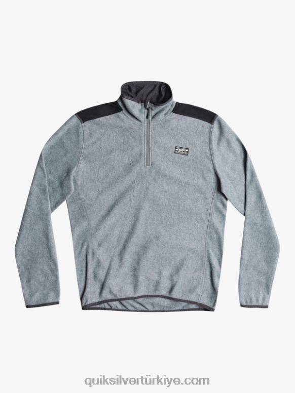 Quiksilver erkekler aker çeyrek polar kazak 226FP1879 melanj grisi
