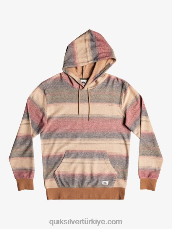 Quiksilver erkekler büyük otway kapşonlu 226FP1244 üzüm yaprağı harika otway