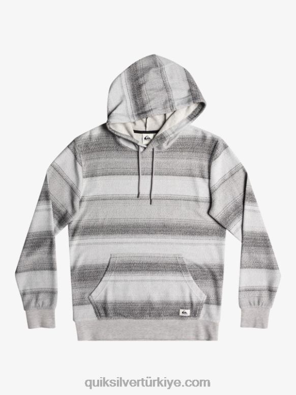 Quiksilver erkekler büyük otway kapşonlu 226FP1245 siyah büyük otway