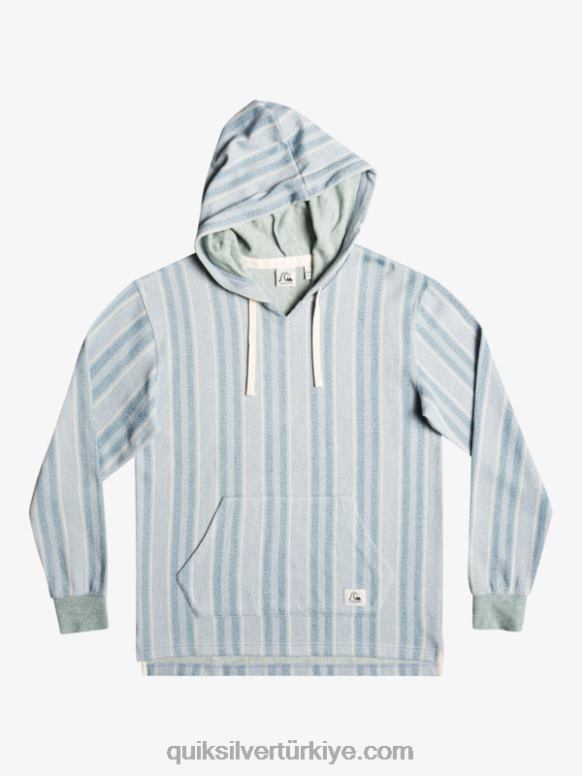 Quiksilver erkekler kapşonlu kapşonlu 226FP1545 Provence mavi baja vert