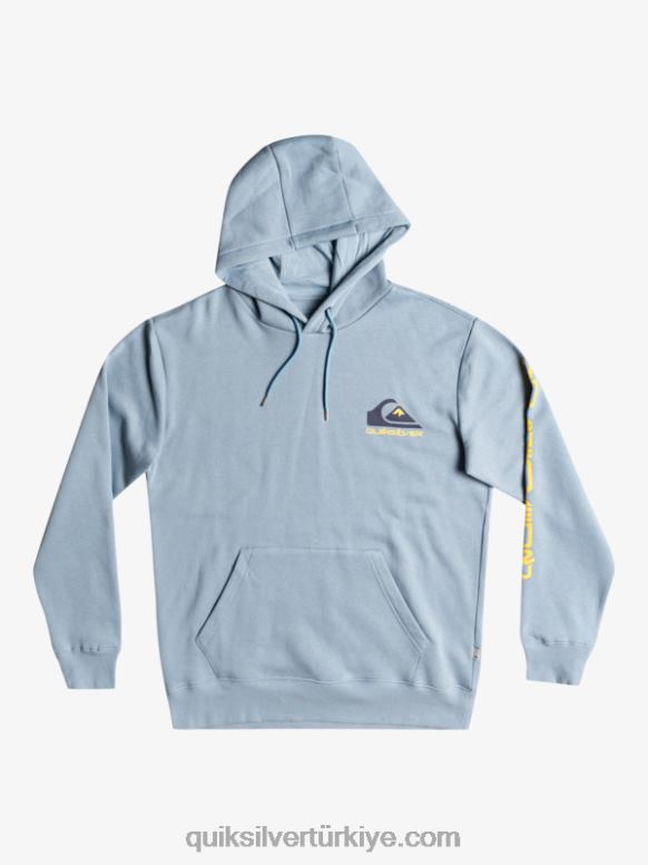 Quiksilver erkekler omni logo kapüşonlu polar top 226FP1090 siyah